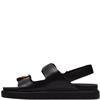 CLARKS  WOMENS  SANDAL - BLACK LEATHER